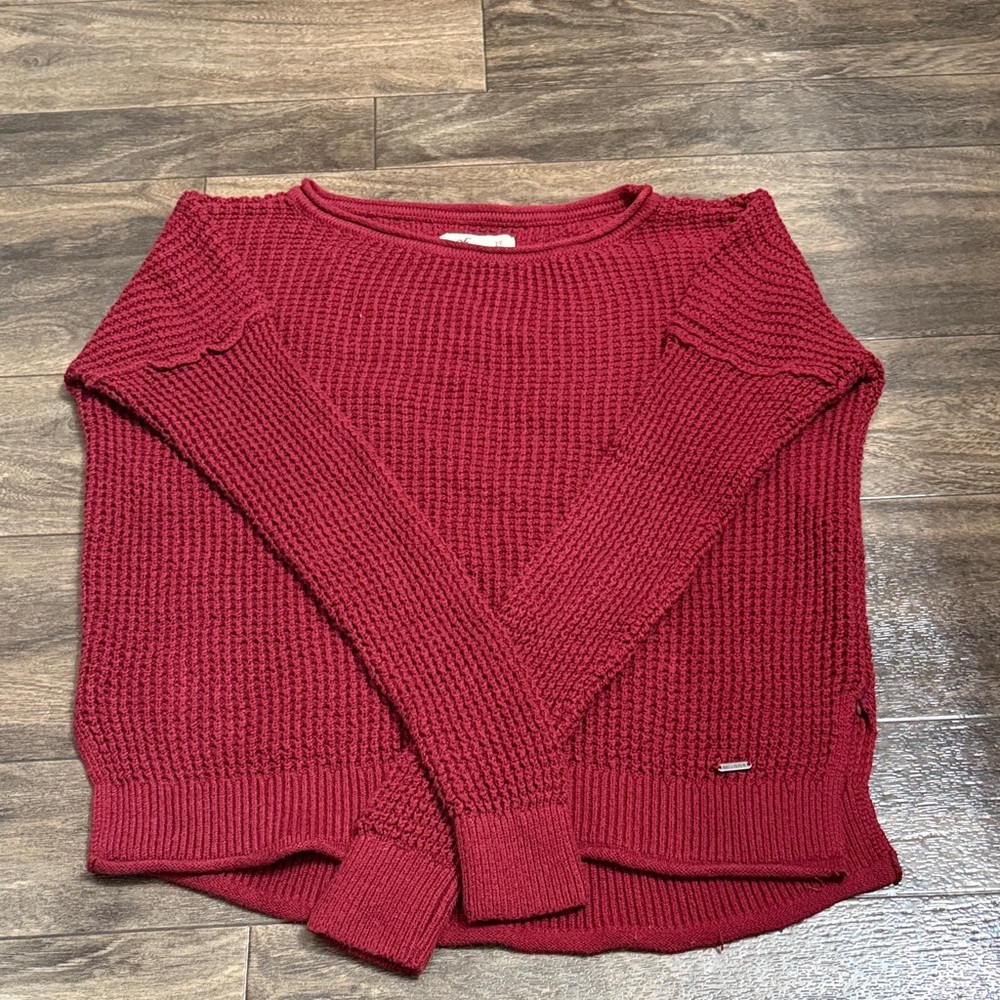 Hollister Elegant Red Sweater sz cos